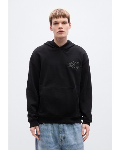 Hubo Boss Sudadera capucha Dalento de algodón con logo bordado