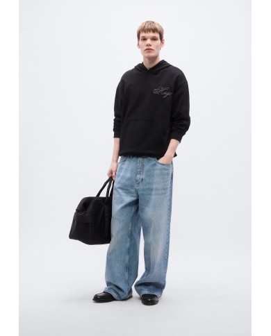 Hubo Boss Sudadera capucha Dalento de algodón con logo bordado