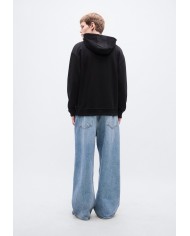 Hubo Boss Sudadera capucha Dalento de algodón con logo bordado