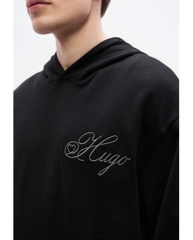 Hubo Boss Sudadera capucha Dalento de algodón con logo bordado
