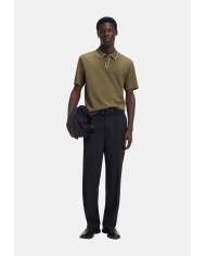 Hugo Boss Polo Dalumo de algodón de lujo con ribete en contraste