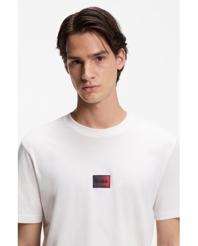 Hugo Boss Camiseta Danotie on logo degradado en jersey de algodón