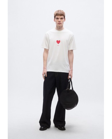 Hugo Boss Camiseta Dalentin de algodón con estampado de corazones de origami