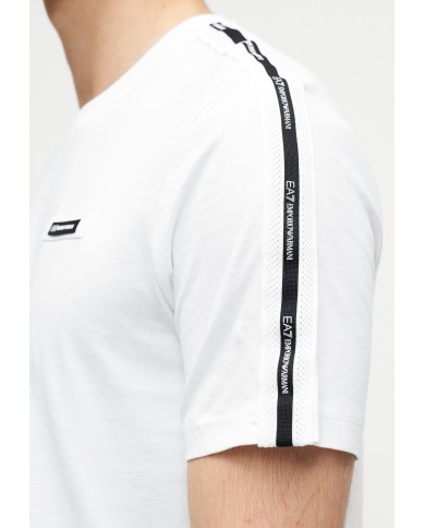 Emporio Armani Camiseta de cuello redondo de algodón Logo Series