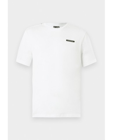 Emporio Armani Camiseta de cuello redondo de algodón Logo Series