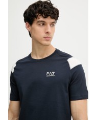 Emporio Armani Camiseta cuello redondo Core Identity en punto de algodón elástico