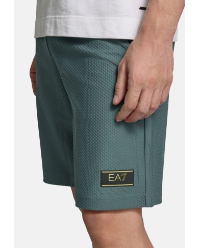 Emporio Armani Pantalón corto Chándal Premium Label de tejido técnico.
