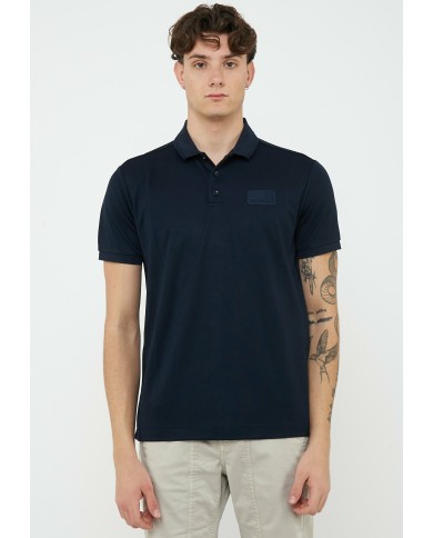 Emporio Armani Polo de mezcla de modal Lux Identity