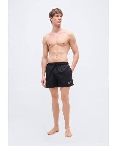 Emporio Armani Bañador de largo medio con logotipo