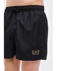 Emporio Armani Bañador de largo medio con logotipo
