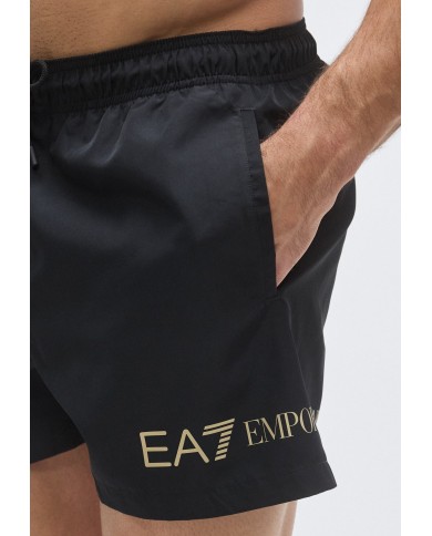 Emporio Armani Bañador de largo medio con logotipo ASV