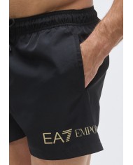 Emporio Armani Bañador de largo medio con logotipo ASV