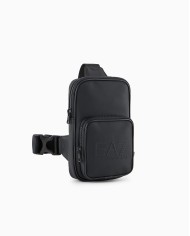 EA7 Emporio Armani Bolso de un solo tirante de tejido engomado