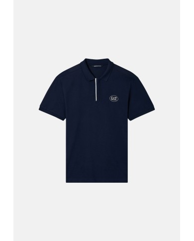 EA7 Emporio Armani Polo Tennis Club de piqué de algodón elástico