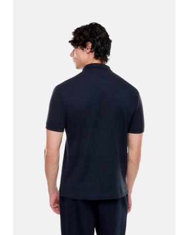 EA7 Emporio Armani Polo Tennis Club de piqué de algodón elástico