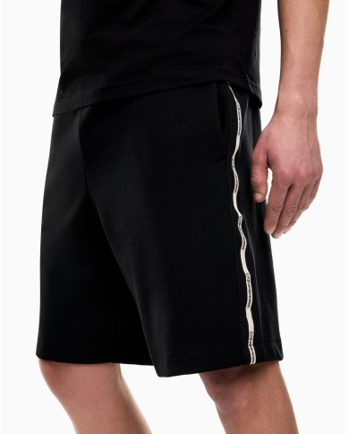 EA7 Emporio Armani Pantalón corto Chandal Logo Series en tejido interlock