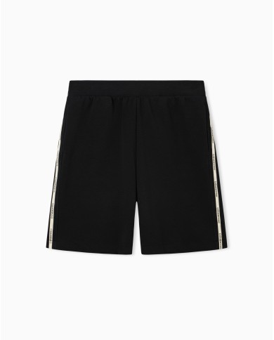 EA7 Emporio Armani Pantalón corto Chandal Logo Series en tejido interlock