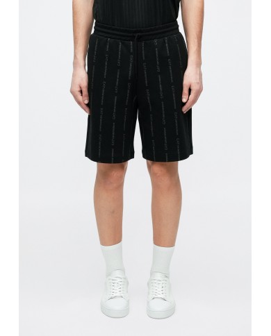 EA7 Emporio Armani Pantalón corto chándal en mezcla de algodón Graphic Series