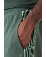 EA7 Emporio Armani Pantalón Corto chándal  de mezcla de algodón de la serie Logo
