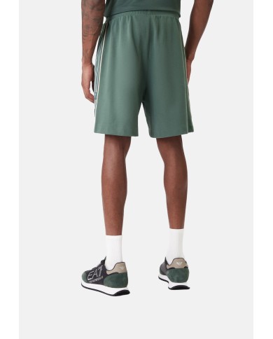 EA7 Emporio Armani Pantalón Corto chándal  de mezcla de algodón de la serie Logo