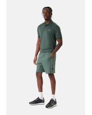 EA7 Emporio Armani Pantalón Corto chándal  de mezcla de algodón de la serie Logo