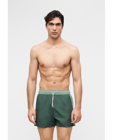 EA7 Emporio Armani Bañador de largo medio con cinta con logotipo Logo Series