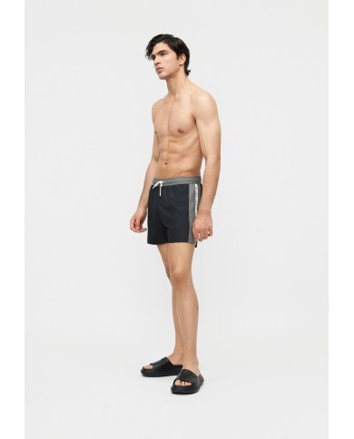 EA7 Emporio Armani Bañador de largo medio con cinta con logotipo Logo Series