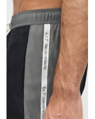 EA7 Emporio Armani Bañador de largo medio con cinta con logotipo Logo Series