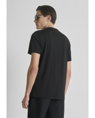Antony Morato Camiseta Regular Fit de mezcla de Algodón y Viscosa con Logotipo de goma