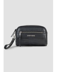 Antony Morato Bolso Pouch de Piel Sintética con estampado de cocodrilo