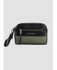 Antony Morato Bolso Pouch de Nylon y Piel Sintécia