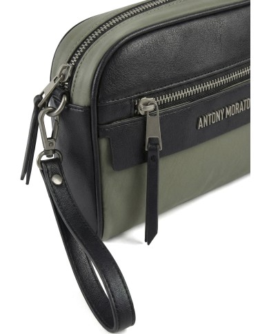 Antony Morato Bolso Pouch de Nylon y Piel Sintécia