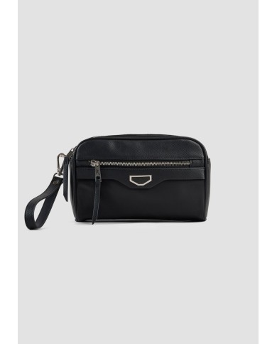 Antony Morato Bolso Pouch de Nylon y Piel Sintécia