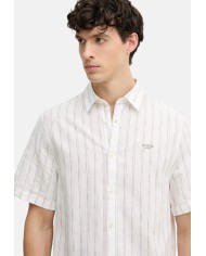 Guess Camisa SS Irregular Yarn Dyed Striped