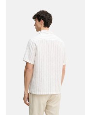 Guess Camisa SS Irregular Yarn Dyed Striped