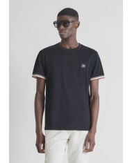 Antony Morato Camiseta Regular Fit con detalle de logotipo en la manga