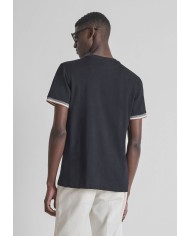 Antony Morato Camiseta Regular Fit con detalle de logotipo en la manga