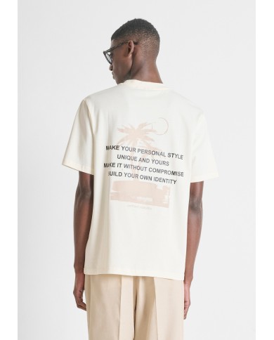 Antony Morato Camiseta Relaxed Fit con estampado palmera