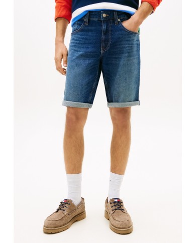 Tommy Jeans Pañalón Vaquero Corto Ronnie Faded Slim Denim Shorts