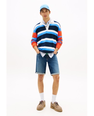 Tommy Jeans Pañalón Vaquero Corto Ronnie Faded Slim Denim Shorts