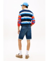 Tommy Jeans Pañalón Vaquero Corto Ronnie Faded Slim Denim Shorts