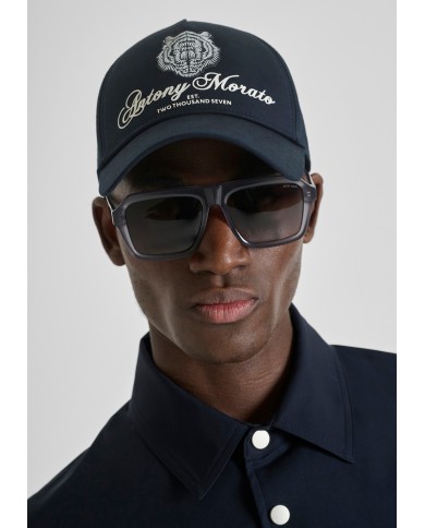 Antony Morato gorra de Béisbol de popelina con parche de tigre