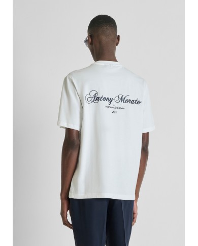 Antony Morato Camiseta Regular Fit con doble estampado