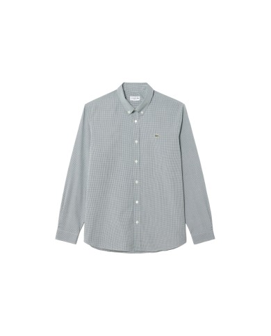 Lacoste Camisa de Algodón a Cuadros Regular Fit