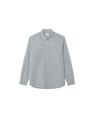 Lacoste Camisa de Algodón a Cuadros Regular Fit