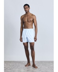 Lacoste Bañador de rayas de largo medio