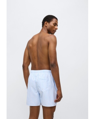 Lacoste Bañador de rayas de largo medio