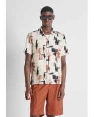 Antony Morato Camisa Relaxed Straight Fit «HONULULU» con estampado abstracto
