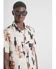 Antony Morato Camisa Relaxed Straight Fit «HONULULU» con estampado abstracto