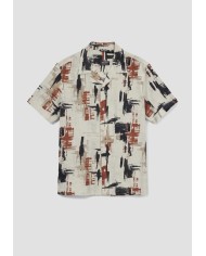 Antony Morato Camisa Relaxed Straight Fit «HONULULU» con estampado abstracto
